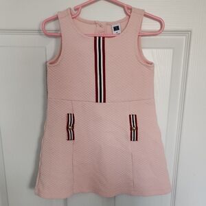 Janie and Jack Pink Dress with Striped Details